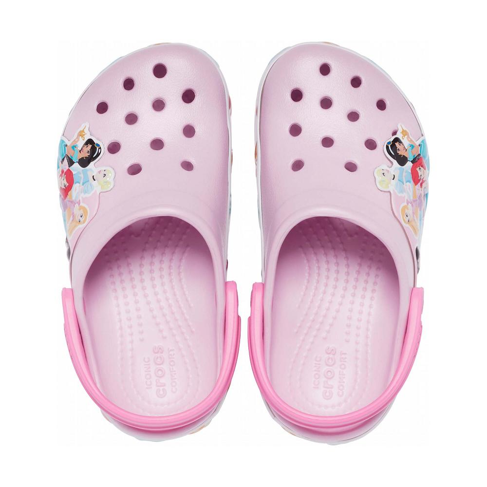 Pink Boys' Crocs Fun Lab Disney Princess Lights Clogs | NZ 1428BEXC